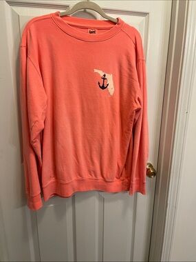 Roxy Coral Crewneck Sweatshirt with Anchor Graphic